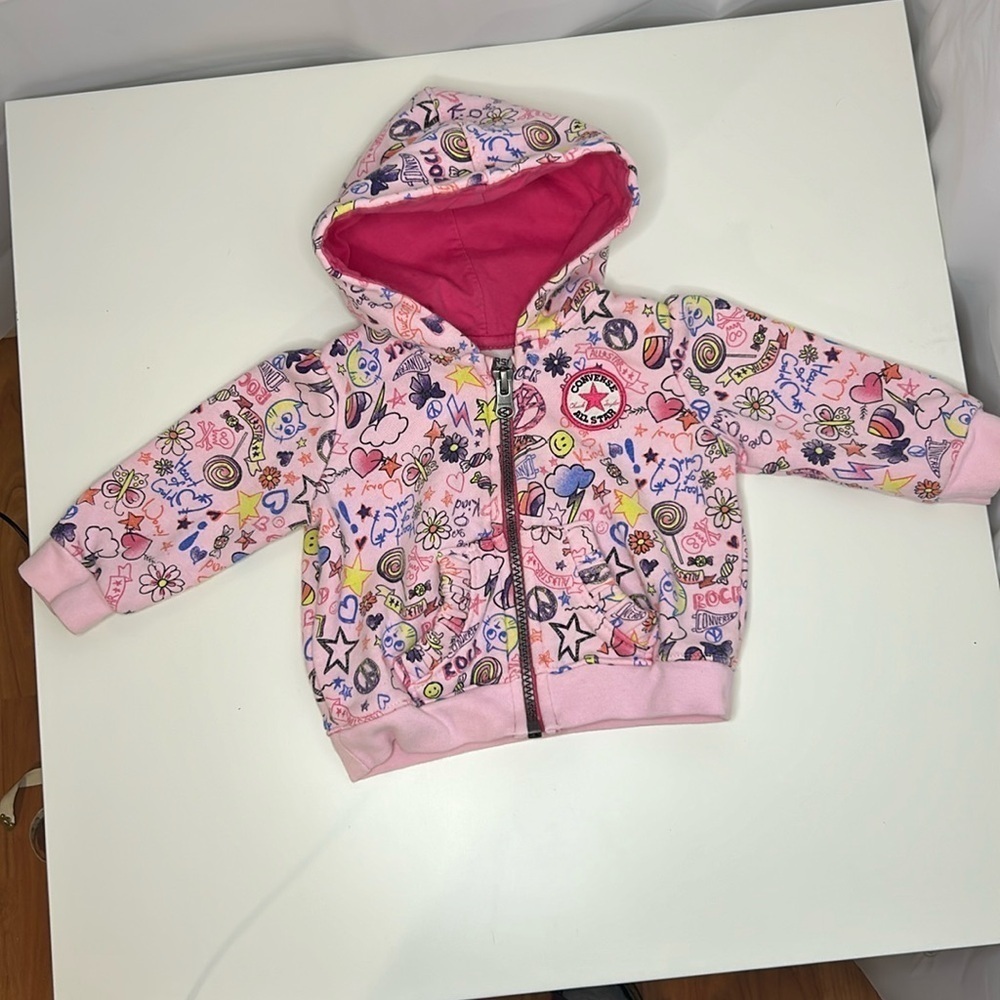 Converse All Star baby Chuck Taylor size 3-6 months graphic Hoodie baby core